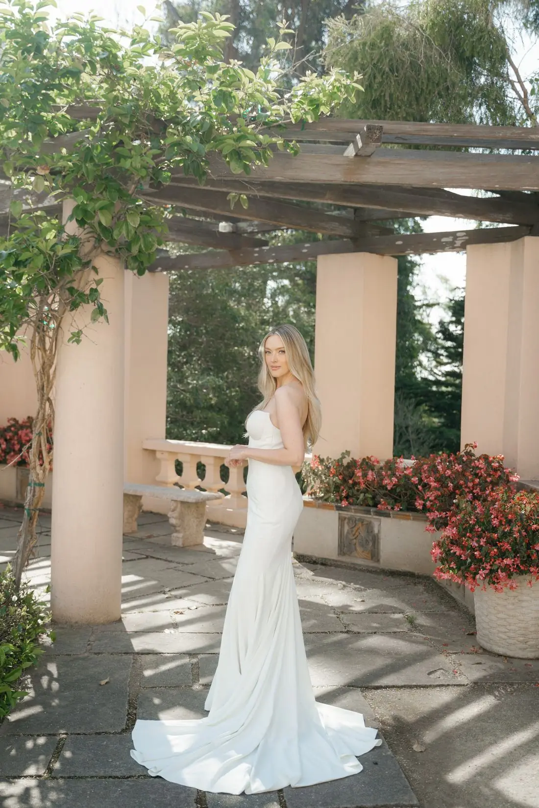 Bridal portraits, Music Academy of the West, Montecito