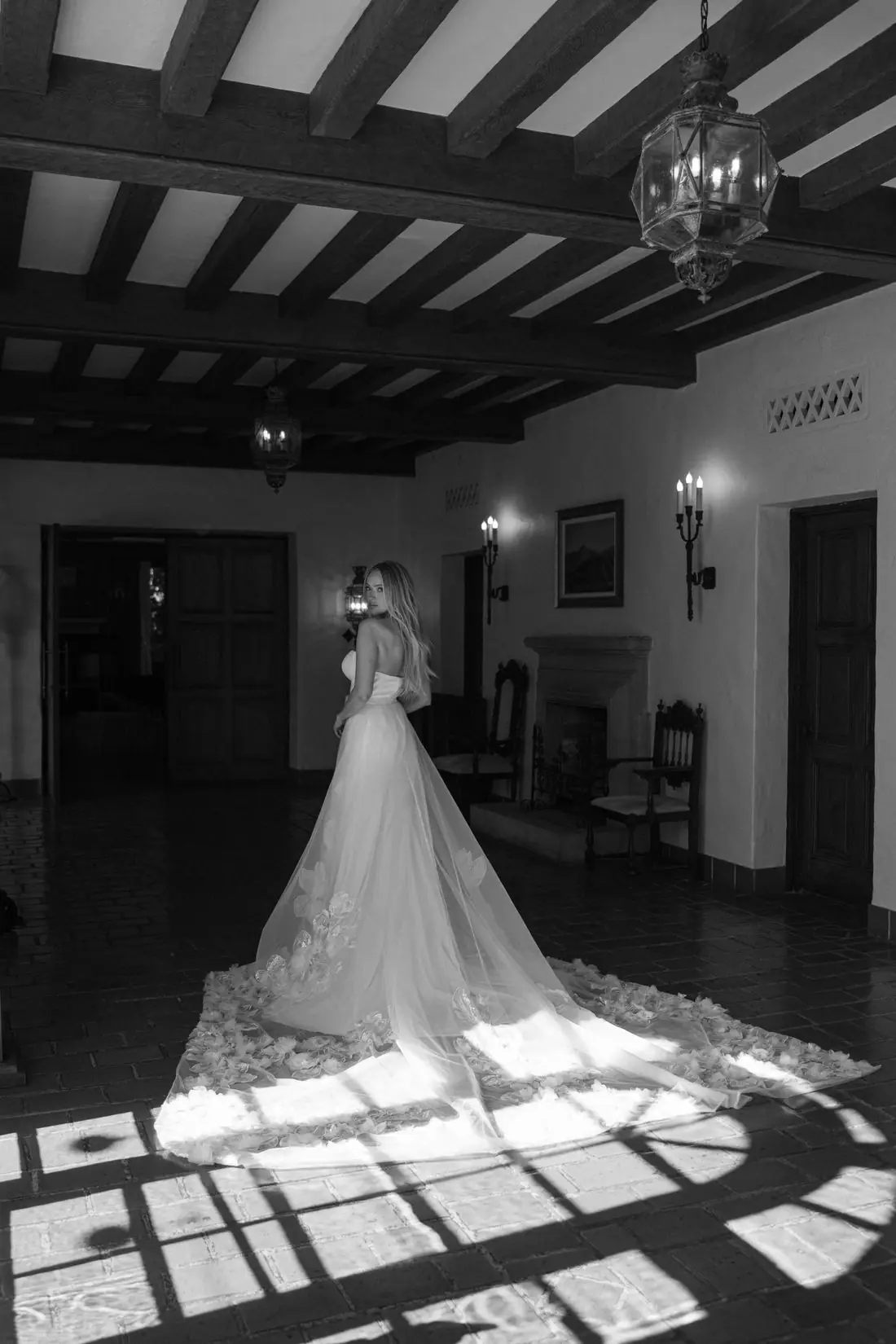 Bridal portraits, Music Academy of the West, Montecito