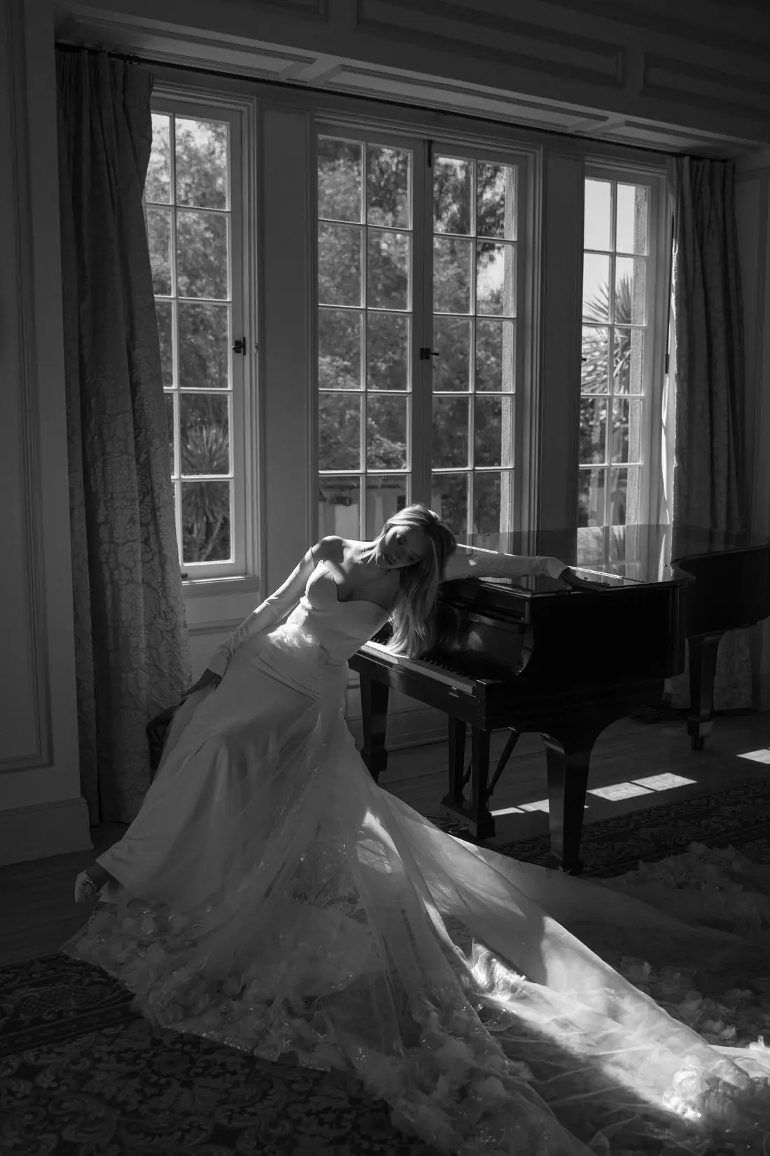 Bridal portraits, Music Academy of the West, Montecito