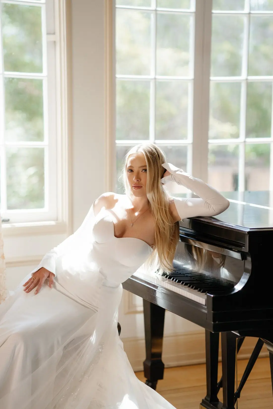 Bridal portraits, Music Academy of the West, Montecito