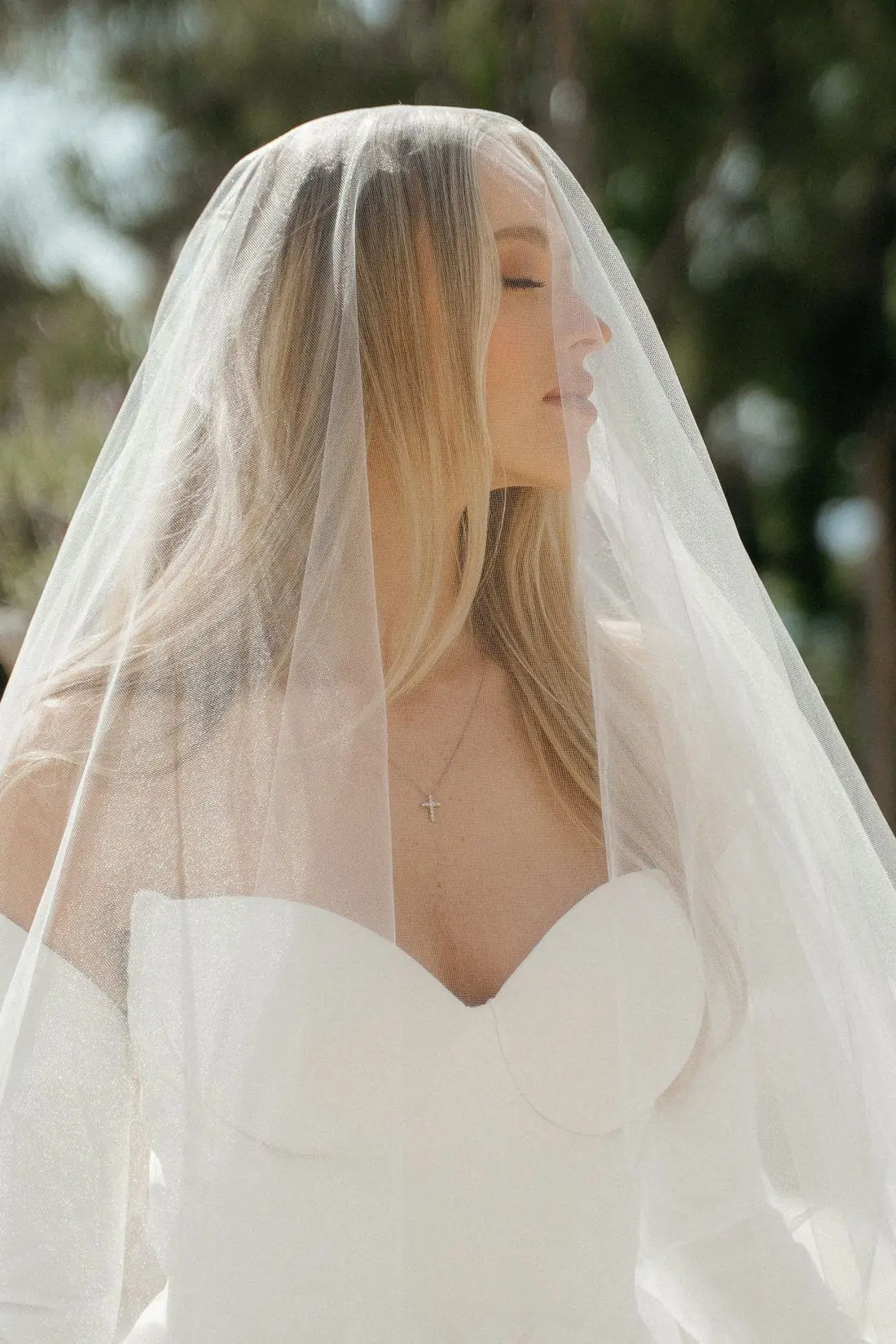 Bridal portraits, Music Academy of the West, Montecito