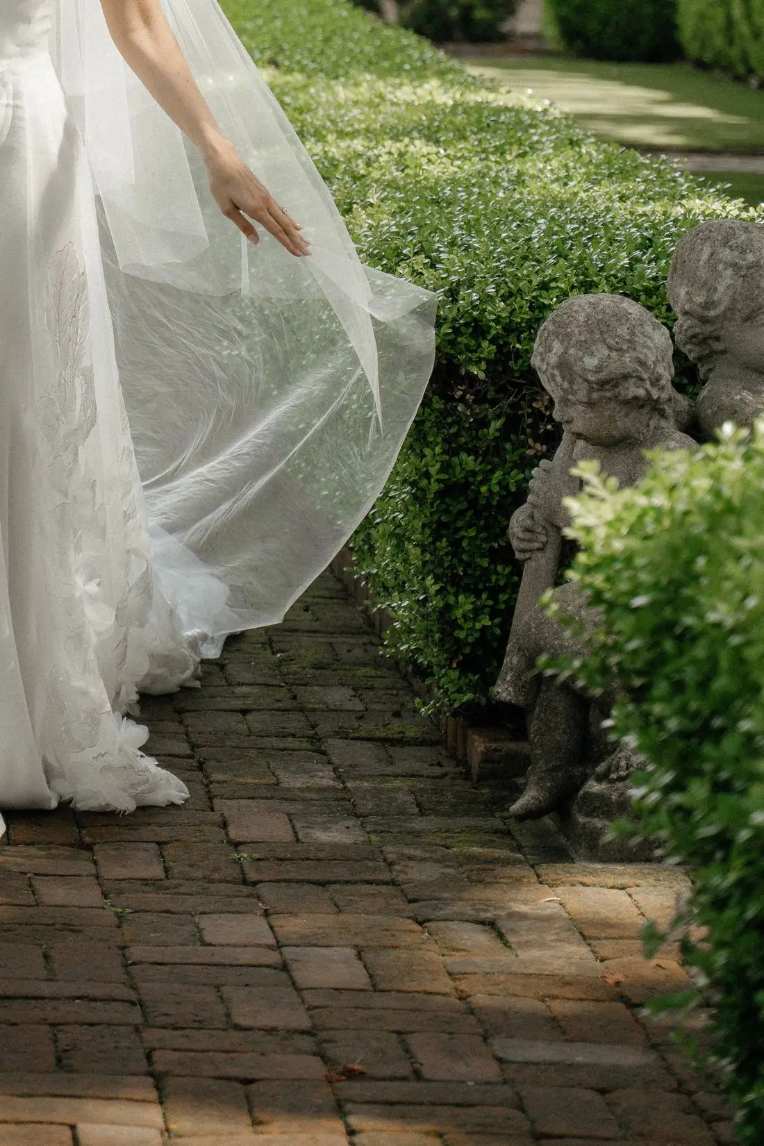 Bridal portraits, Music Academy of the West, Montecito