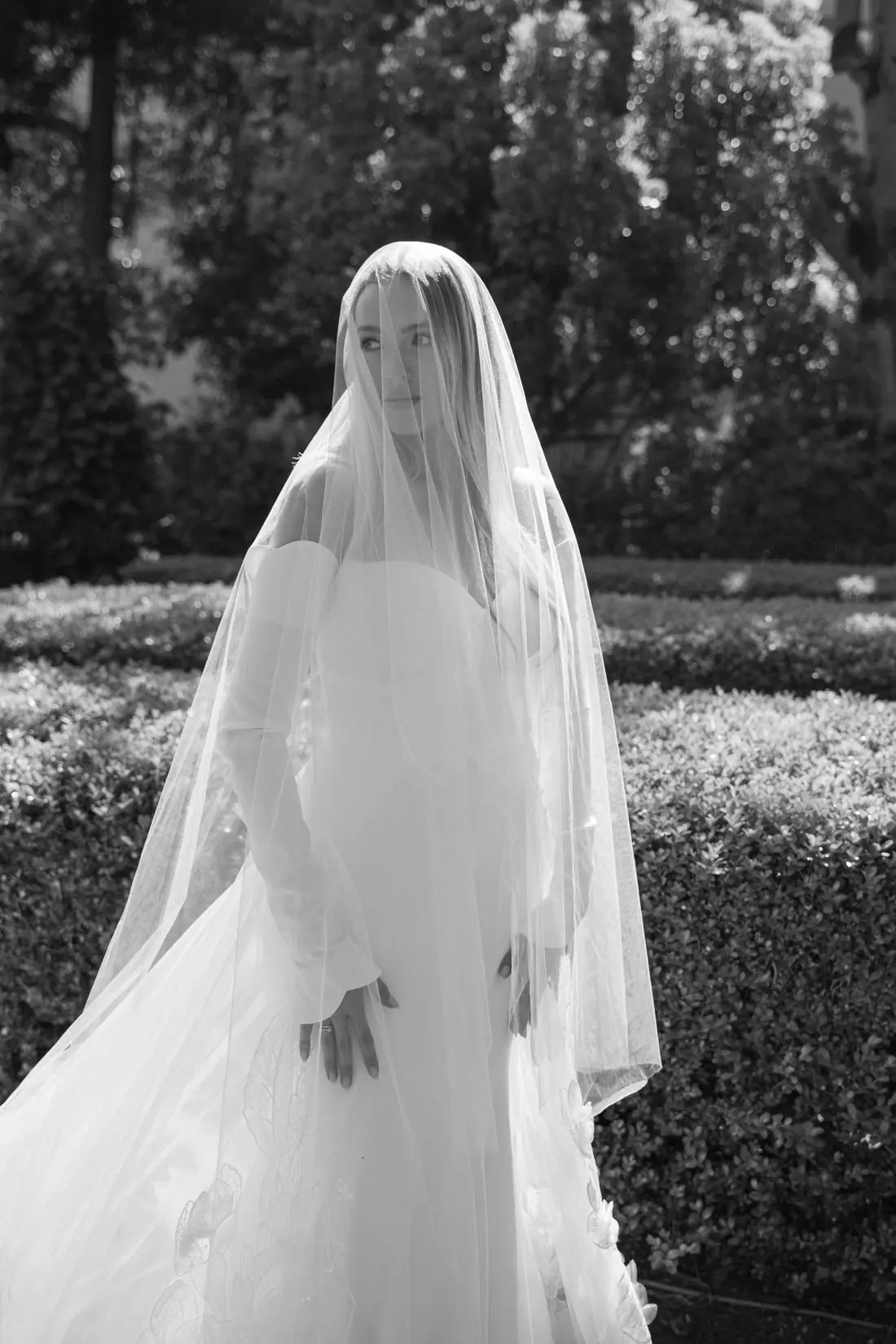 Bridal portraits, Music Academy of the West, Montecito